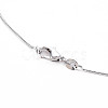 Brass Herringbone Chain Round Snake Chain Necklaces X-NJEW-Q285-01-2