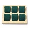 6-Slot Rectangle Wood Earring Display Stands EDIS-R027-04D-1