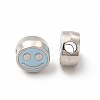 Rack Plating Alloy Enamel Beads FIND-G051-01P-2
