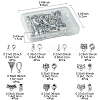 40Pcs 10 Styles Tibetan Style Alloy & CCB Plastic Tube Bails FIND-FS0002-41-4