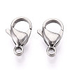304 Stainless Steel Lobster Claw Clasps STAS-T065-15mm-34P-1