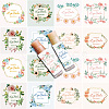 80Pcs 8 styles Paper Lip Balm Adhesive Label Stickers STIC-WH0026-017-4