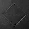 Transparent Acrylic Blank Pendants TACR-Z003-01B-2