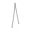 Brass Square Snake Chain Big Pendants KK-G510-09P-1