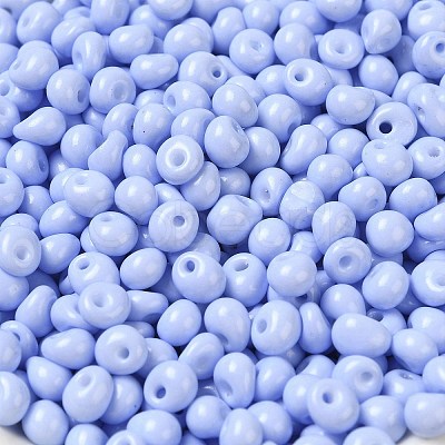 6/0 Opaque Baking Paint Glass Seed Beads SEED-M012-02A-08-1