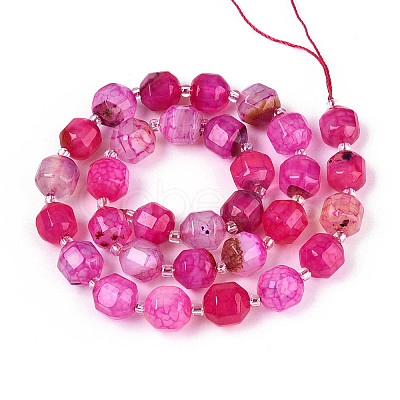 Natural Agate Beads Strands G-T131-82A-08-1