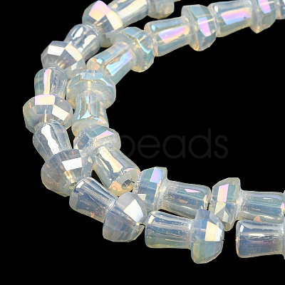 Electroplate Glass Beads Strands GLAA-K064-01A-09-1