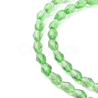 Glass Beads Strands LS-GLAA-R024-6x4mm-6-1