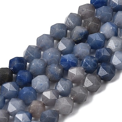 Natural Blue Aventurine Beads Strands G-Z119-A38-01-1