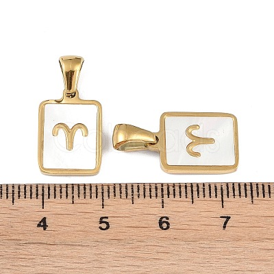 Constellations Natural White Shell Pendants STAS-M338-01I-G-1