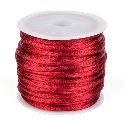 Nylon Satin Rattail Cords NWIR-L006-2mm-M-1
