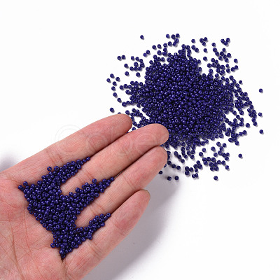 Baking Paint Glass Seed Beads SEED-S001-K6-1