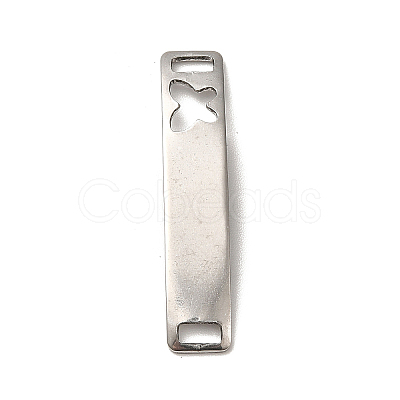 Tarnish Resistant 201 Stainless Steel Connector Charms STAS-D244-31P-A-1