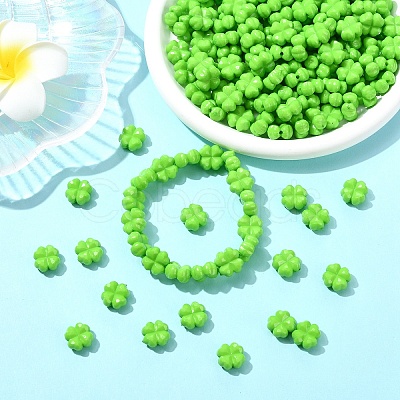 200Pcs Opaque Acrylic Beads SACR-YW0002-07-1