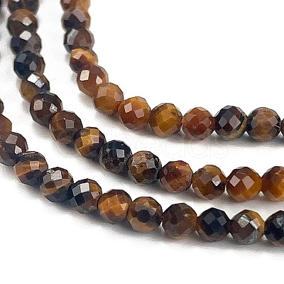 Natural Tiger Eye Beads Strands X-G-C127-A06-06-1