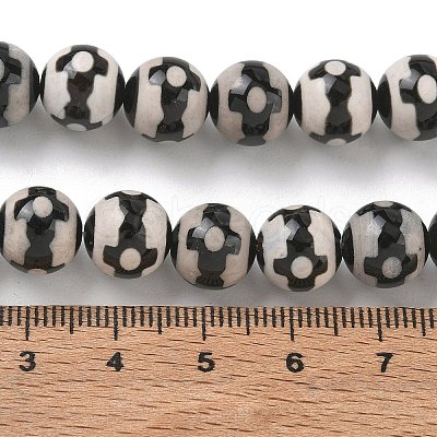 Tibetan Style dZi Beads Strands GG-CBA3DA1-05-1