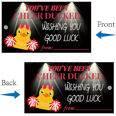 100Pcs Duck Theme Paper Luggage Tag AJEW-CN0003-40B-1