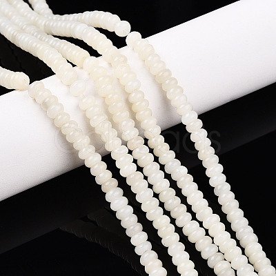 Natural White African Opal Beads Strands G-T140-75C-1