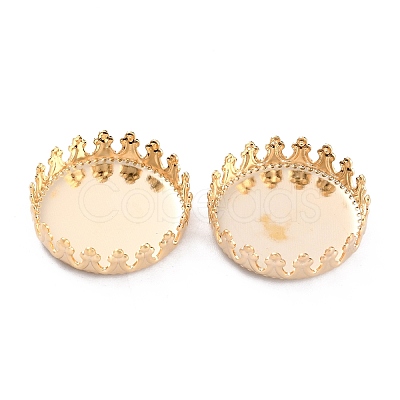 304 Stainless Steel Cabochon Settings STAS-Y001-06B-G-1