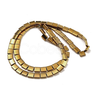 Electroplated Non-magnetic Synthetic Hematite Beads Strands G-G089-B02-04-1