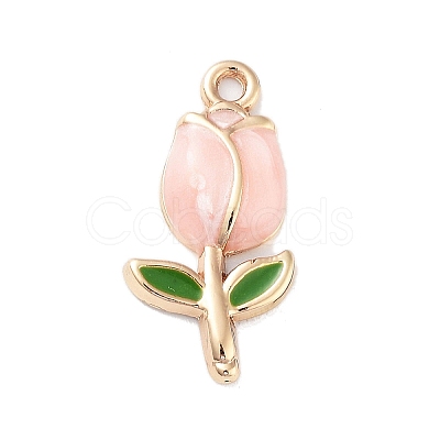 Golden Plated Alloy Enamel Pendants LS-ENAM-L047-01G-01-1