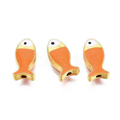 Rack Plating Alloy Enamel Beads PALLOY-N157-046B-1