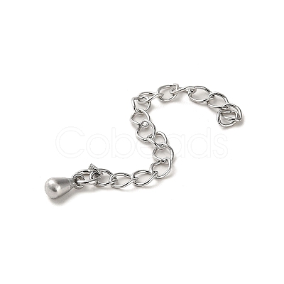 Brass Curb Chain Extender KK-Q807-13P-1