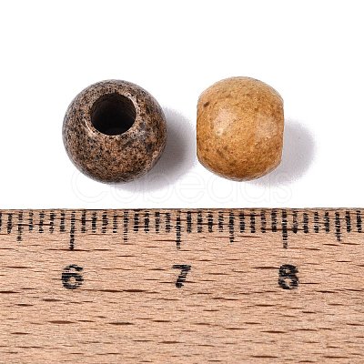 Natural Picture Jasper European Beads G-Q607-02N-1