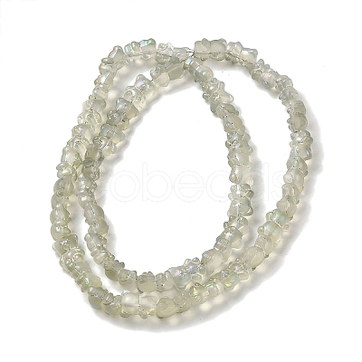 Electroplate Glass Beads Strands EGLA-Q127-A02-01J-1