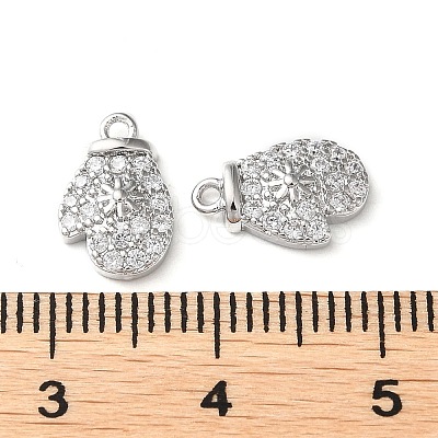 Brass Micro Pave Cubic Zirconia Charms KK-F862-06P-1