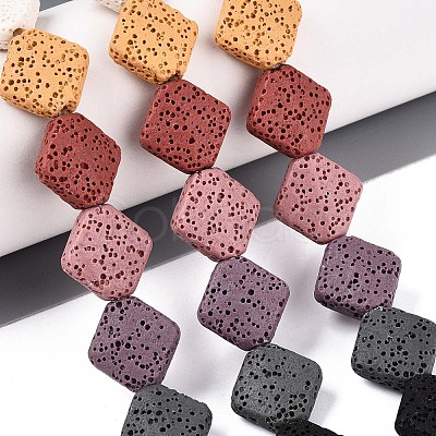 Natural Lava Rock Beads Strands G-N257-20A-01-1