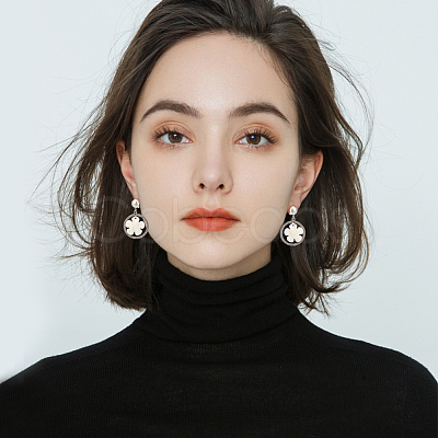 40Pcs 2 Colors Brass Clip-on Earring Findings KK-SP0001-13-1