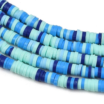 Handmade Polymer Clay Beads Strands PY-CBA18ED-02F-1