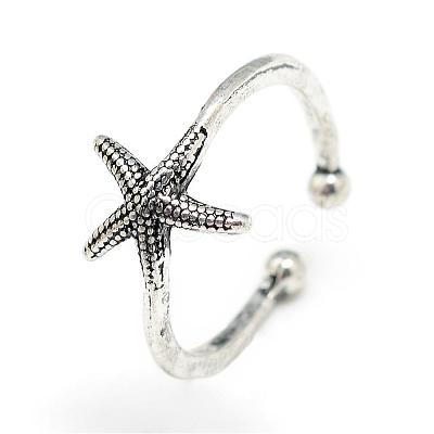 Adjustable Alloy Cuff Finger Rings RJEW-S038-039-1