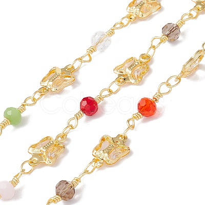 Handmade Eco-friendly Brass Butterfly Link Chain CHC-E025-12G-1