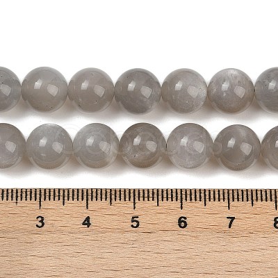 Natural Grey Moonstone Beads Strands G-G206-A01-10mm-1