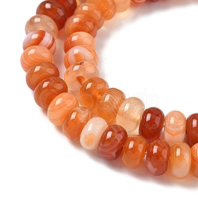 Natural Banded Agate Beads Strands G-F790-I01-01E-1