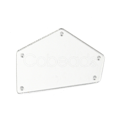 Translucent Acrylic Connector Charms MACR-G065-10A-02-1