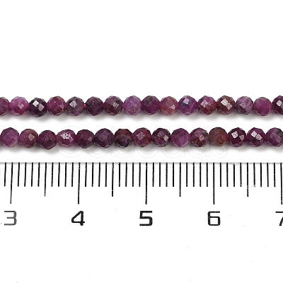 Natural Ruby Beads Strands G-C181-B06-02-1