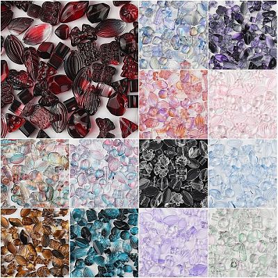 150Pcs Gradient Color Transparent Glass Beads GLAA-YW0004-91A-1