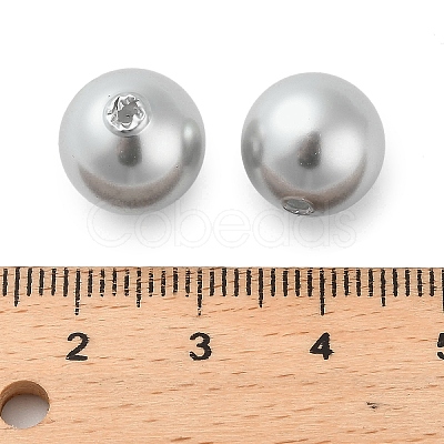 Baking Paint Pearlized Glass Pearl Round Beads HY-Q001-02B-04-1