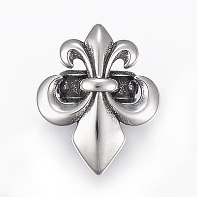 304 Stainless Steel Slide Charms/Slider Beads STAS-I091-28AS-1
