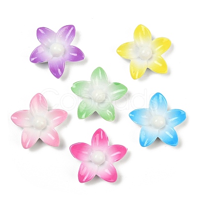 Opaque Resin Enamel Cabochons CRES-D308-06-1