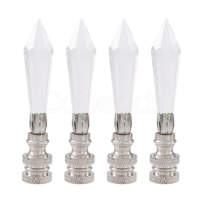 Spritewelry 4Pcs Glass Lampshade Decorations AJEW-SW0001-03P-1