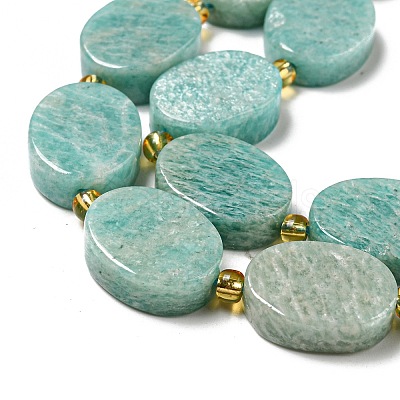 Natural Amazonite Beads Strands G-G072-C02-01-1