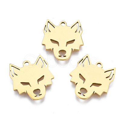 Ion Plating(IP) 201 Stainless Steel Pendants STAS-T044-272G-1