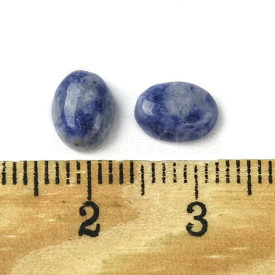 Natural Blue Spot Jasper Cabochons G-A094-01B-49-1