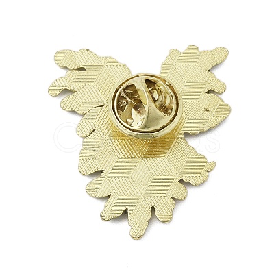 Leaf Enamel Pins JEWB-S040-01B-G-1