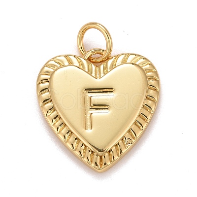 Rack Plating Golden Brass Pendants KK-E260-01G-F-1