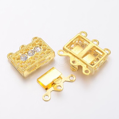 Brass Filigree Box Clasps KK116-G-1